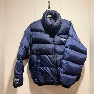 First Down Reversible Puffer Jacket Ripstop Y2K